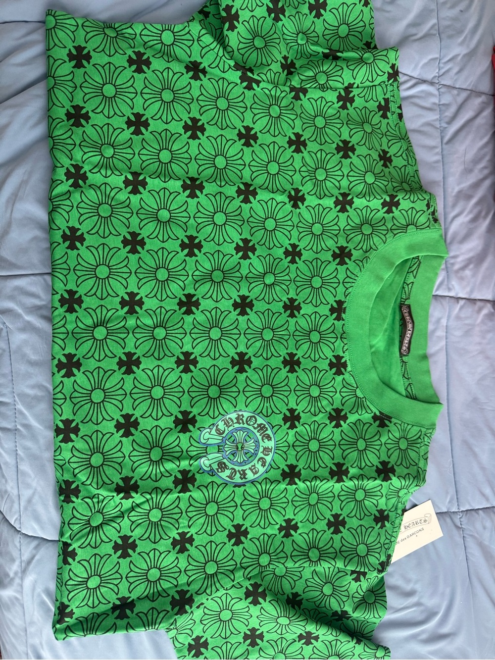 Chrome Hearts Green and Black Shirt